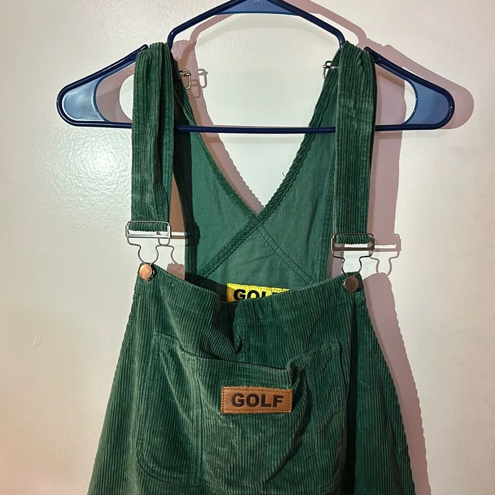 Golf Wang Green Corduroy Overalls